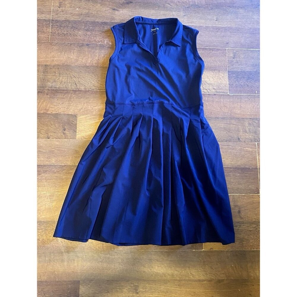 Baleaf Women's Sport Dress Blue Pleat Skirt Size‎ Large Side Zipper